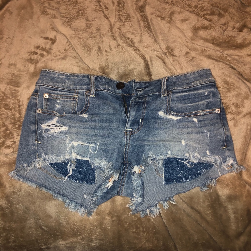 Denim jean shorts